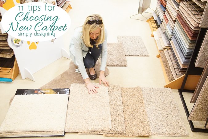 woman shopping for carpet